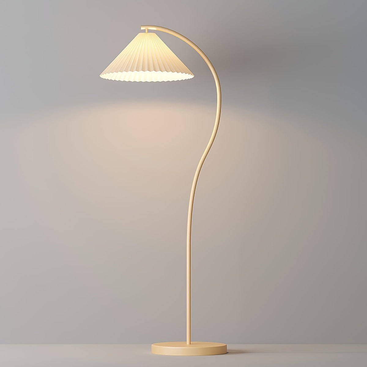 Candeeiro de pé minimalista em tecido Fyrel