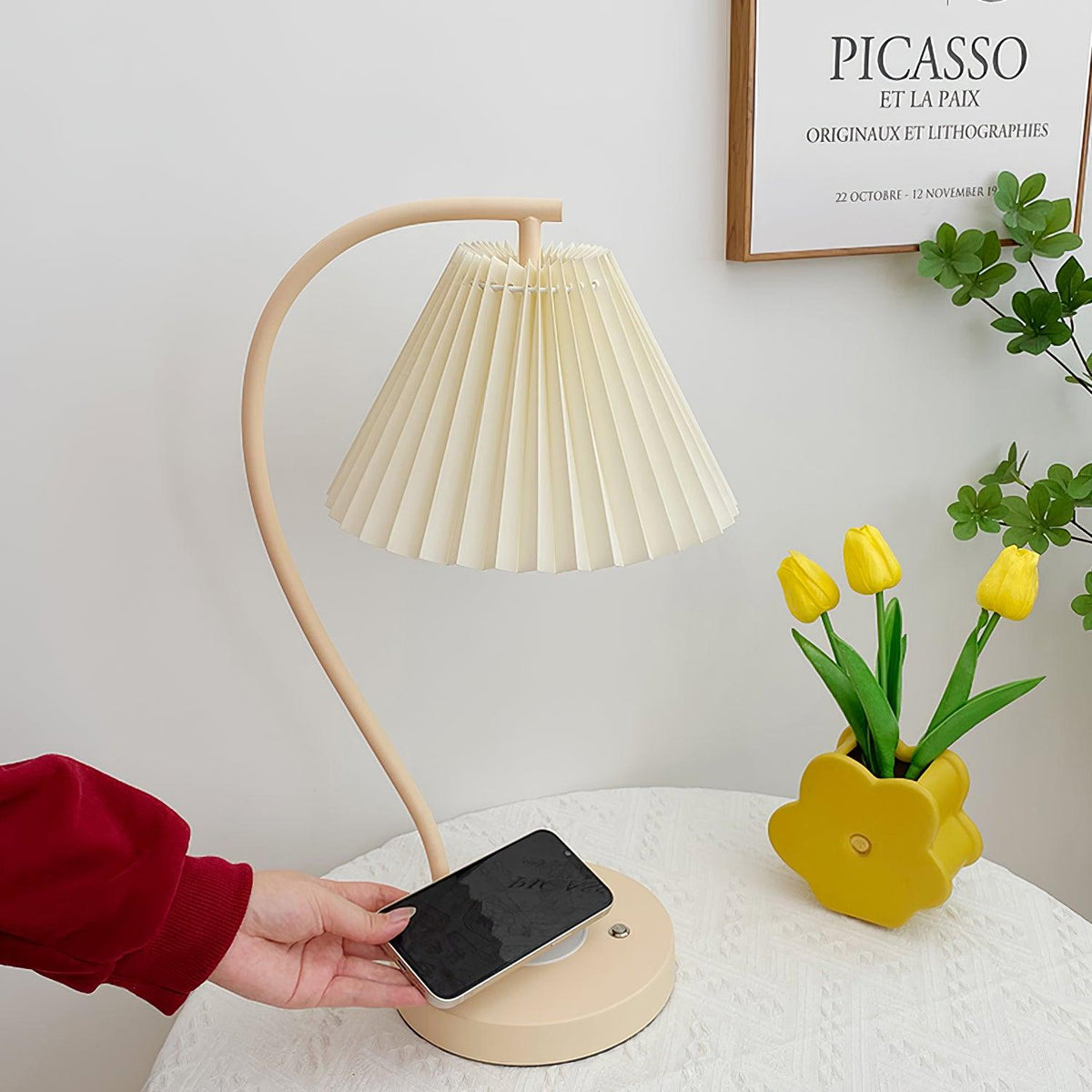 Evlaeus minimalistisk skrivebordslampe i træ