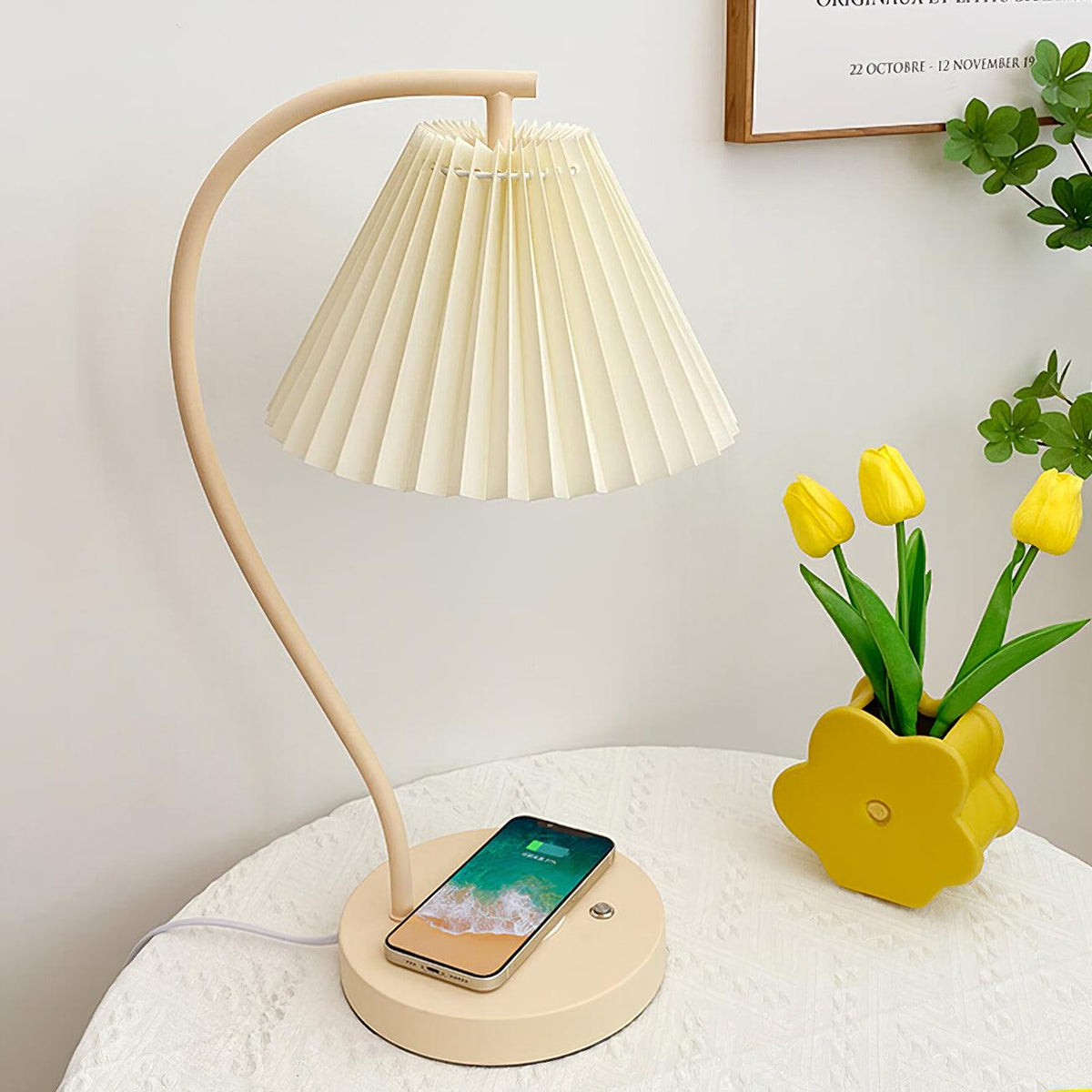 Evlaeus minimalistisk skrivebordslampe i træ