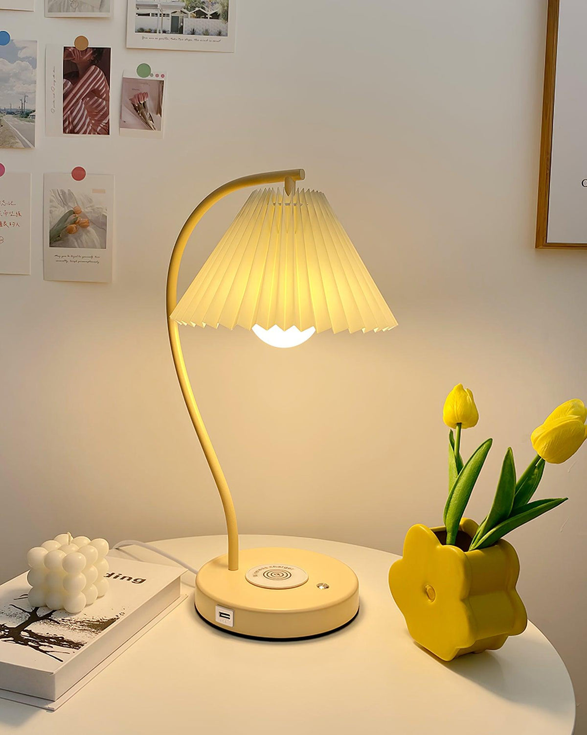 Evlaeus minimalistisk skrivebordslampe i træ