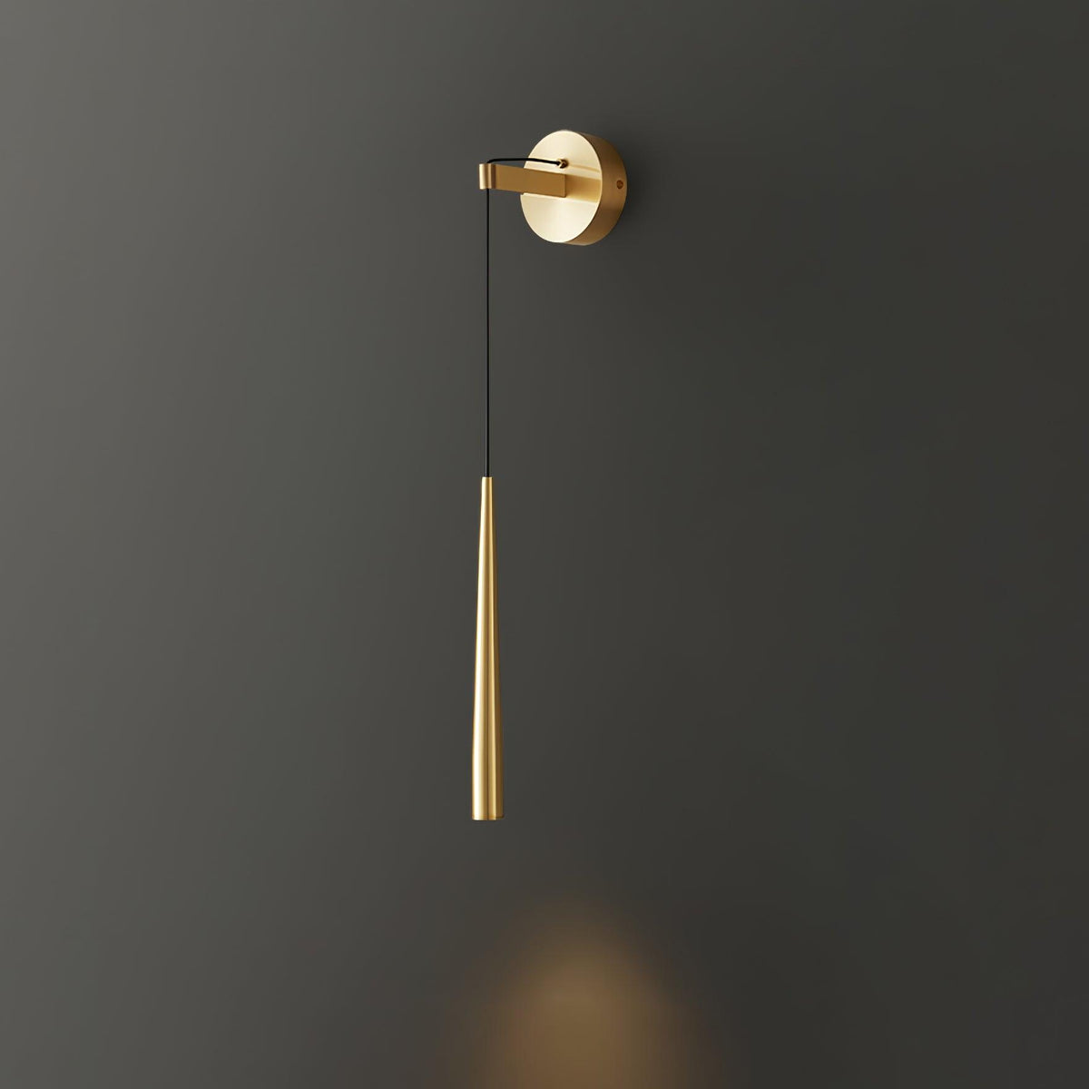 Aplique de parede cónico moderno minimalista em cristal - Dava