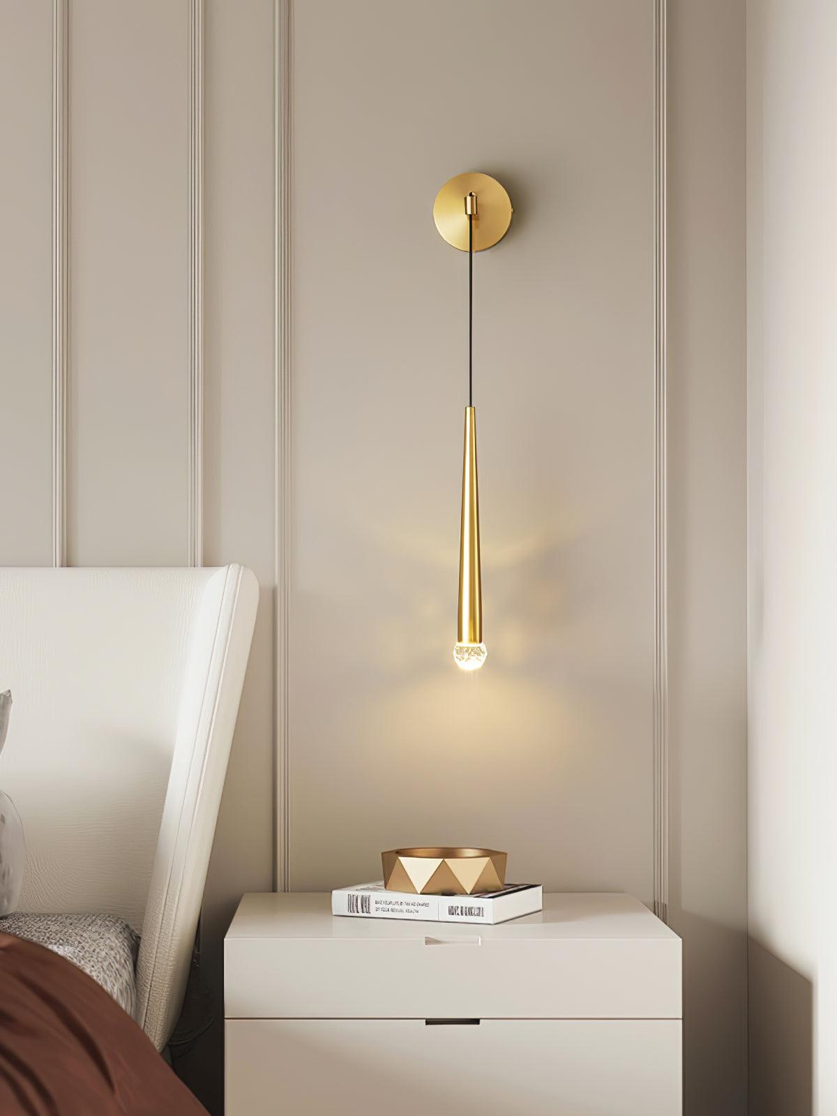 Aplique de parede cónico moderno minimalista em cristal - Dava