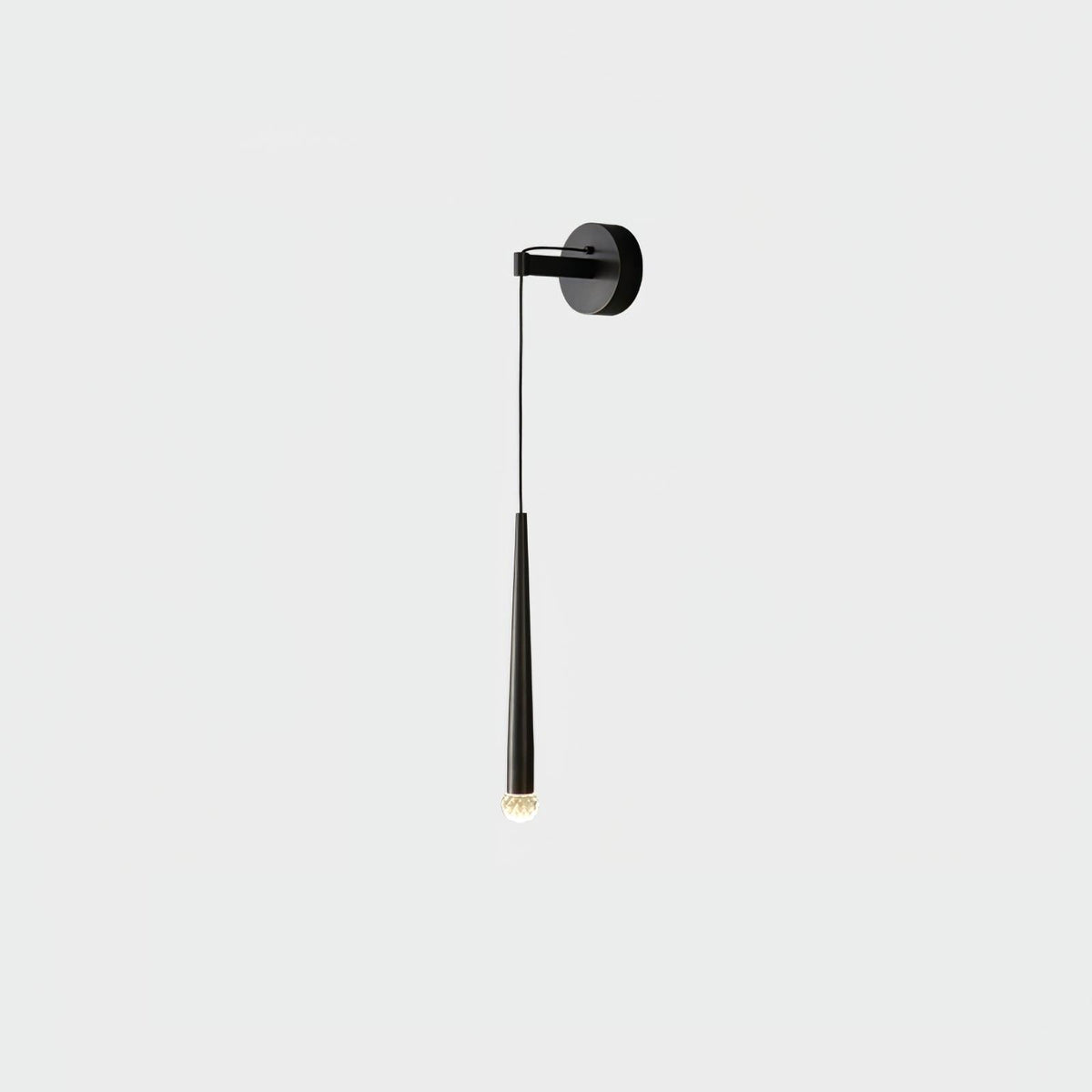 Aplique de parede cónico moderno minimalista em cristal - Dava