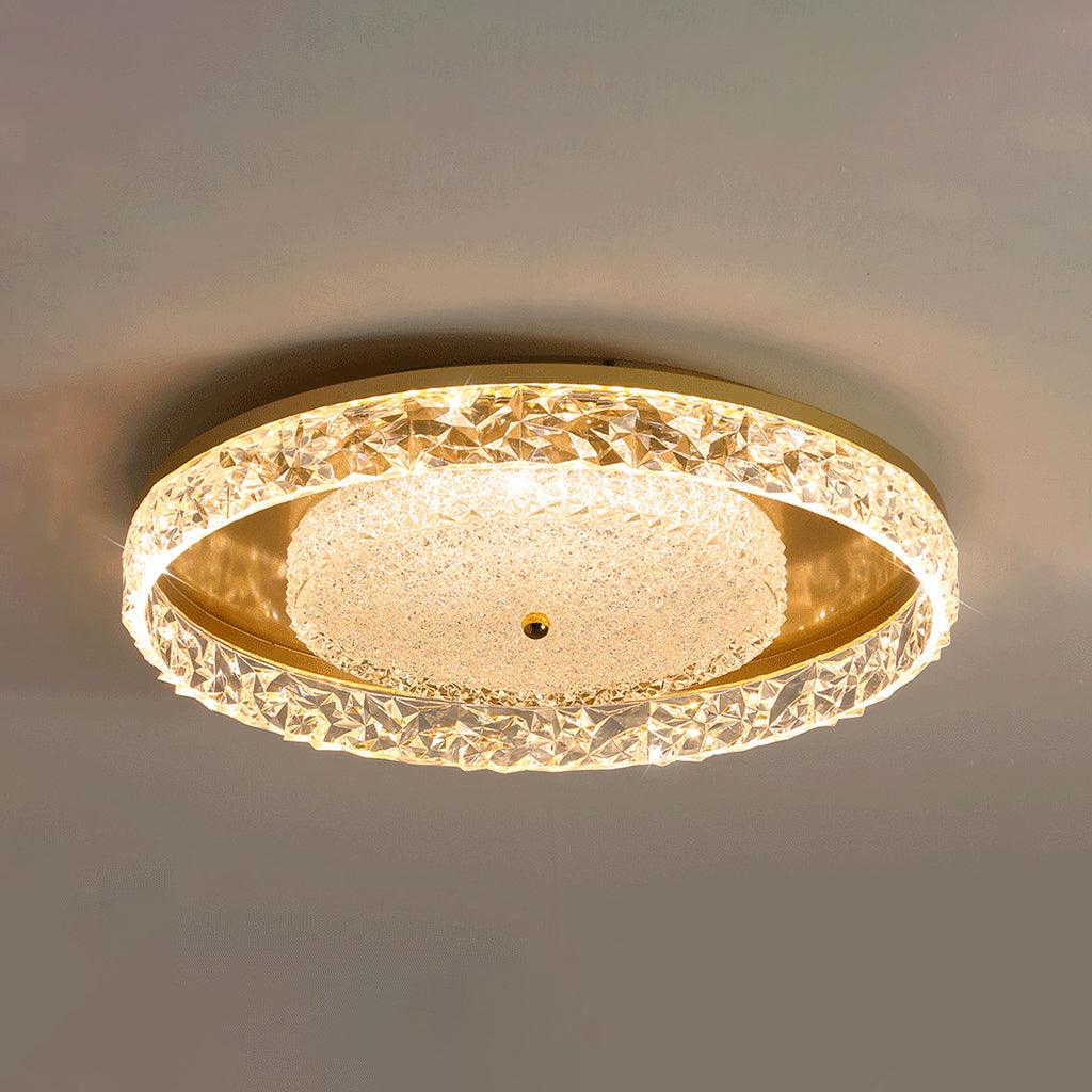 Candeeiro de teto embutido com cristais de luxo pós-moderno Bia