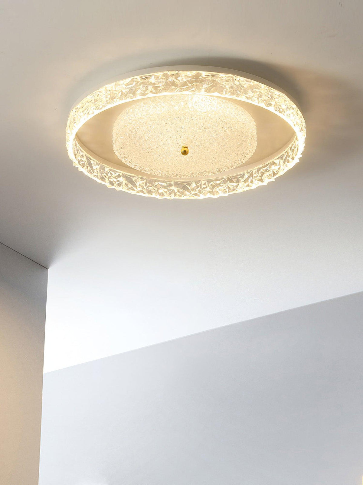 Candeeiro de teto embutido com cristais de luxo pós-moderno Bia