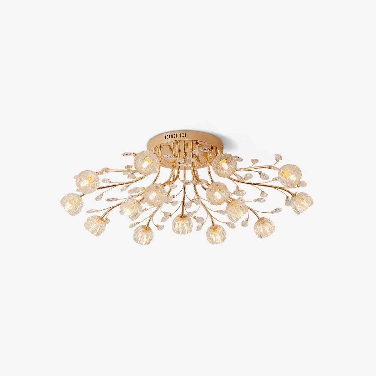 Elyinira postmodern lyxig taklampa med blom- och kristalldesign