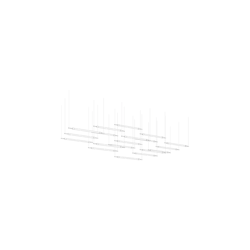 CrystalGrid arkitektonisk matrix, specialtilpasset lysekrone