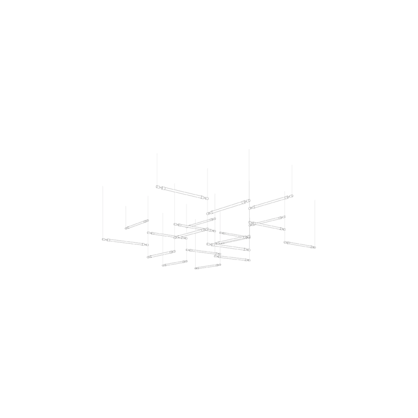 CrystalGrid arkitektonisk matrix, specialtilpasset lysekrone