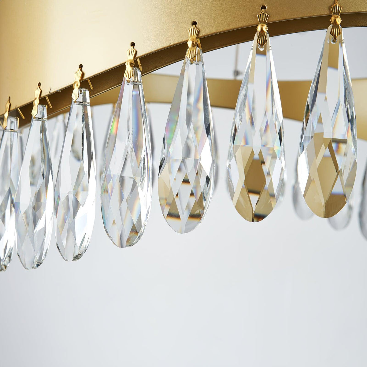 Cana kristallring LED-polerad taklampa