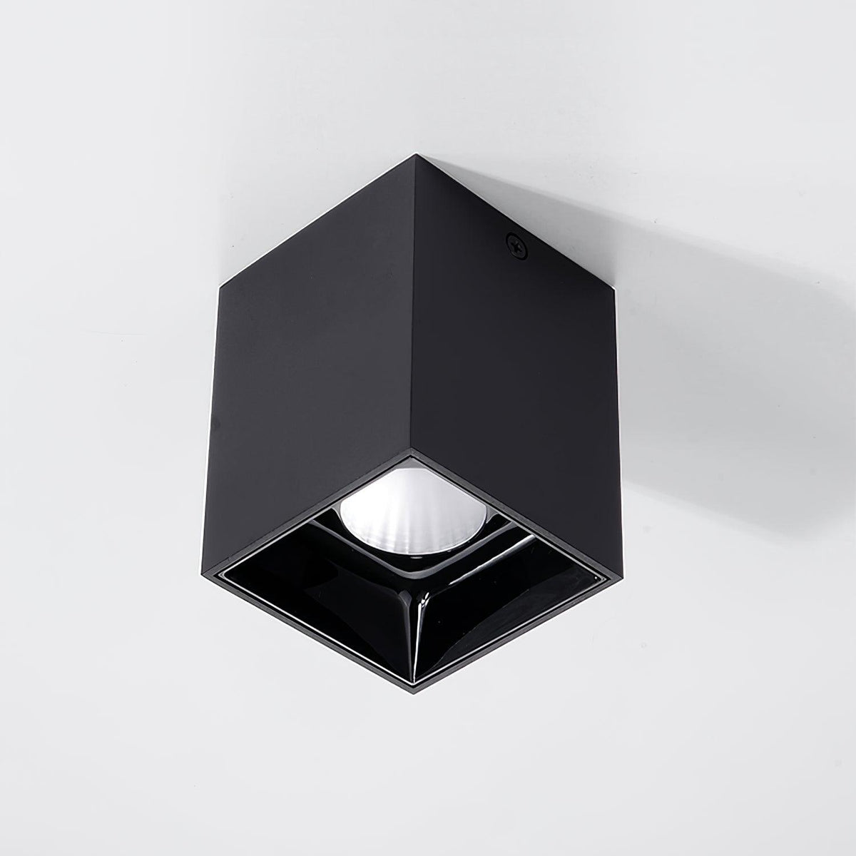Orelaniella sort kubisk, firkantet loftlampe med spotlight
