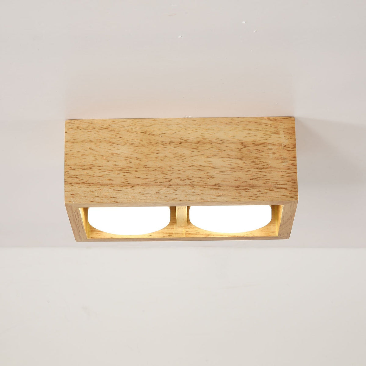 Candeeiro de teto minimalista em madeira Eliza