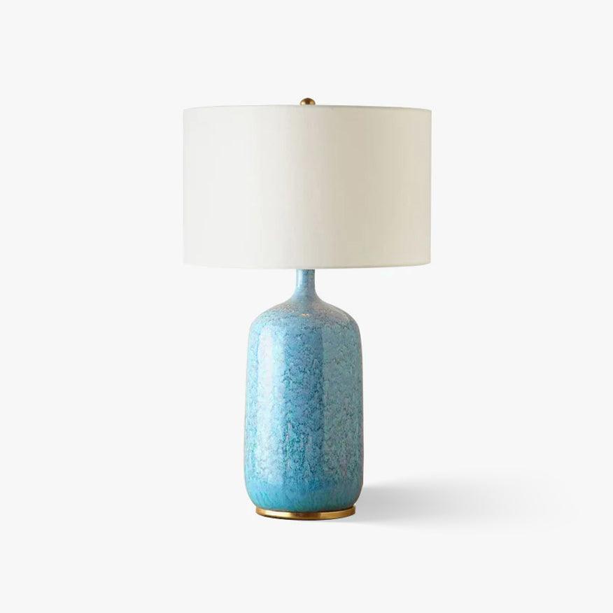 Candeeiro de mesa Vintare em tecido e cerâmica