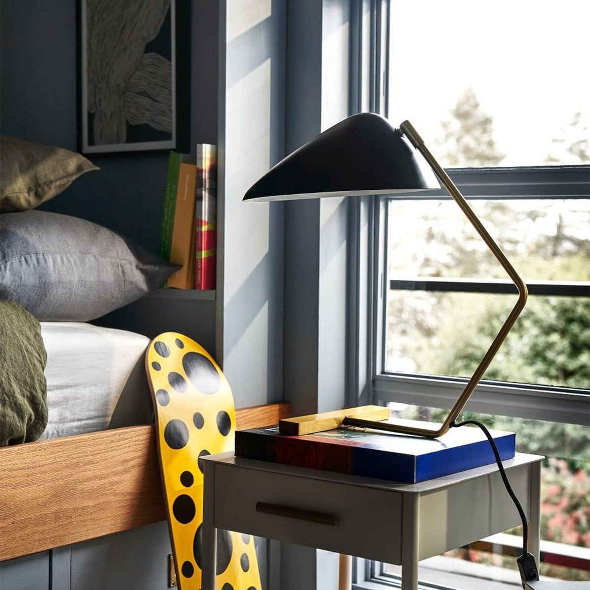 Velaice bordlampe i mid-century-stil