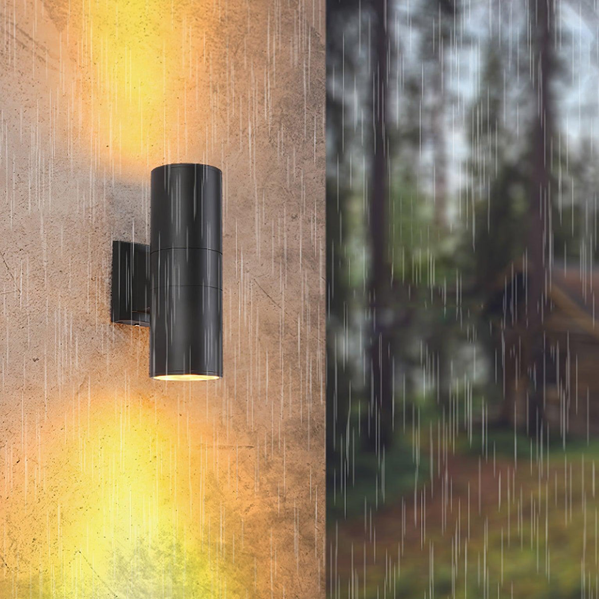 Caliraine modern minimalistisk cylindrisk utomhusvägglampa