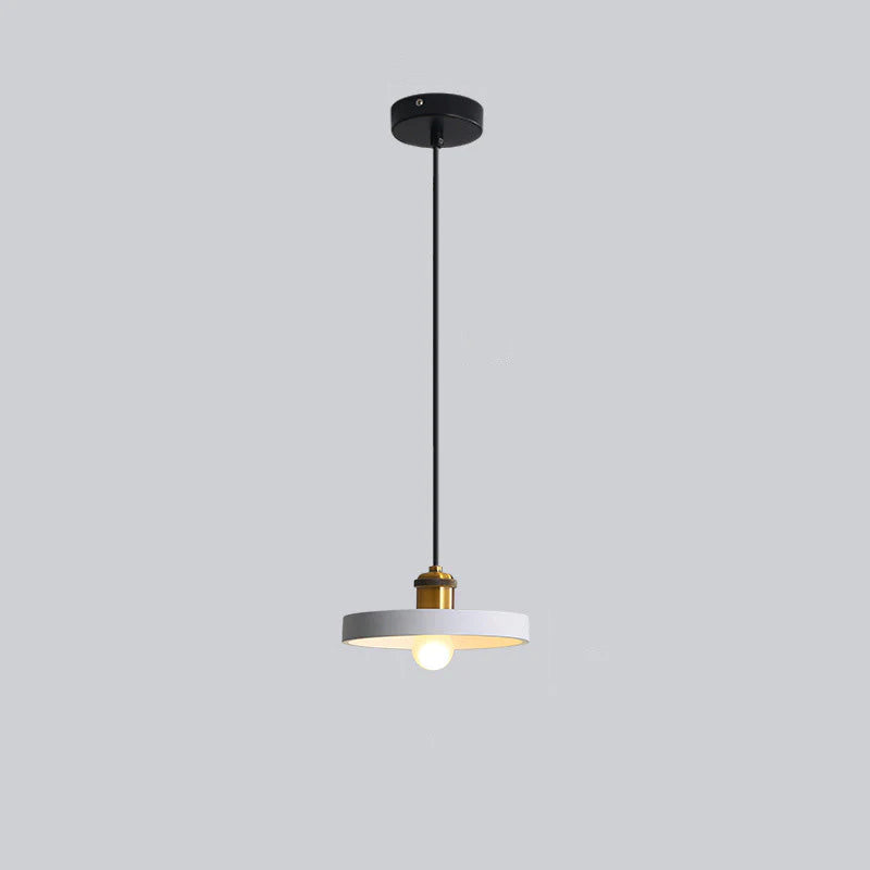 Candeeiro suspenso Aria minimalista art déco, monocromático