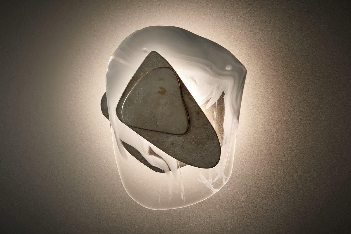 Gana exklusiv nordisk konstnärlig vägglampa i glas