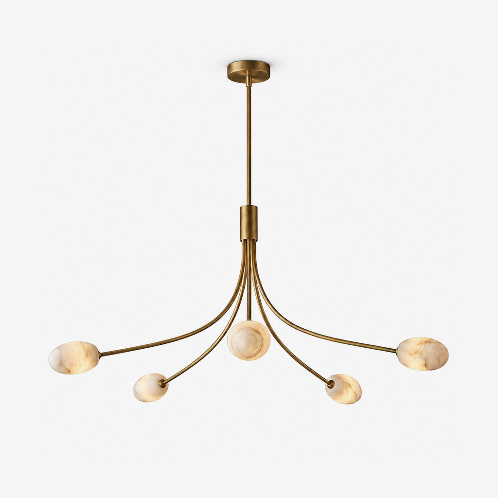 Candeeiro de lustre em alabastro Castercombe