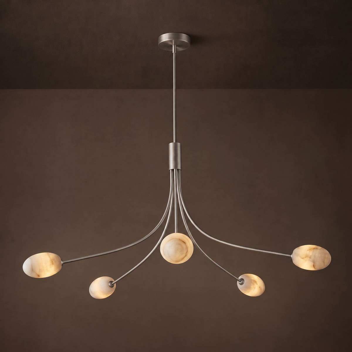 Candeeiro de lustre em alabastro Castercombe
