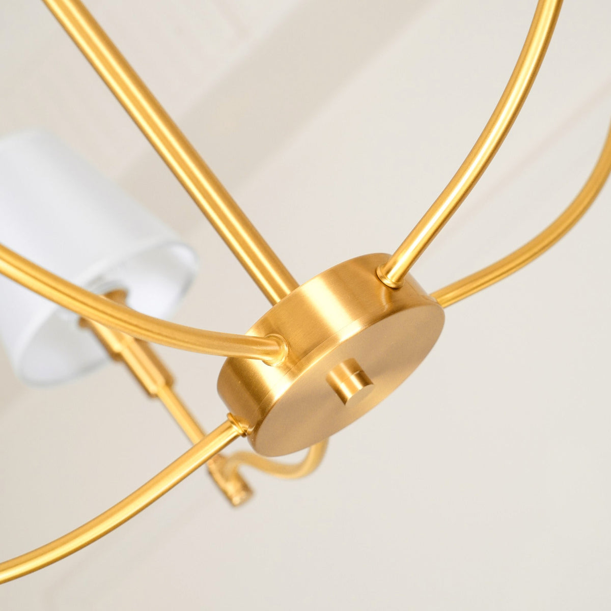 Candeeiro de lustre em tecido Linoelle