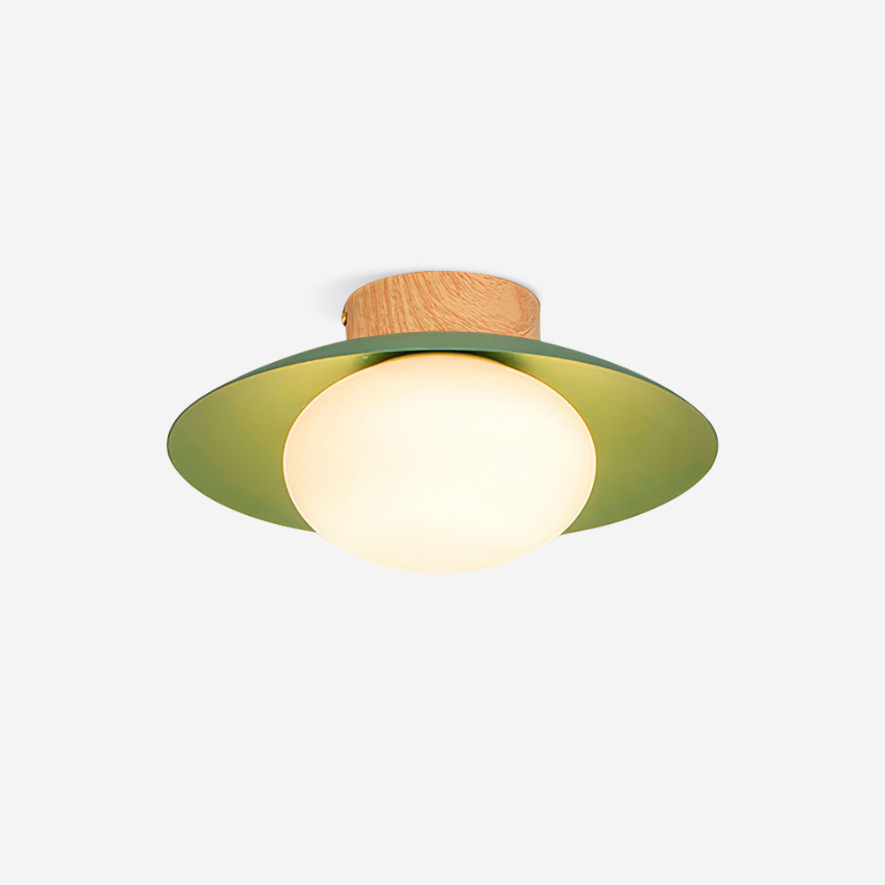 Verdora grøn loftslampe til plan montering