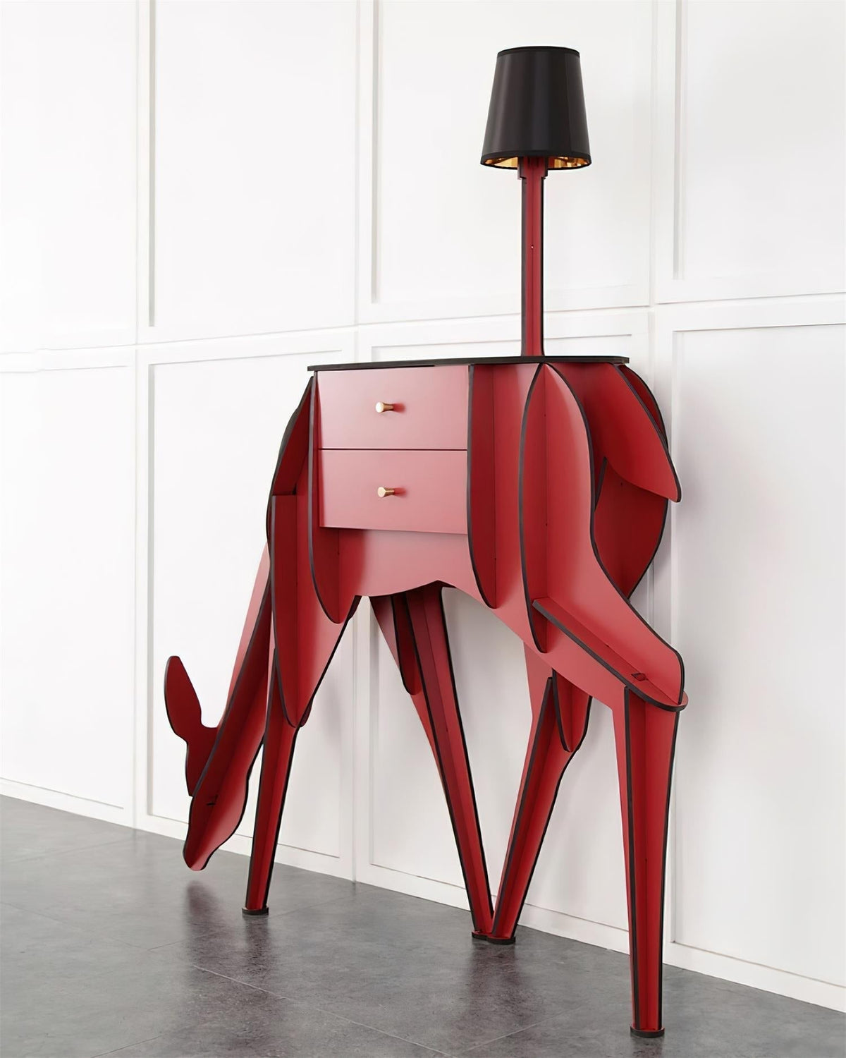 Peldes sidebord formet som et rådyr