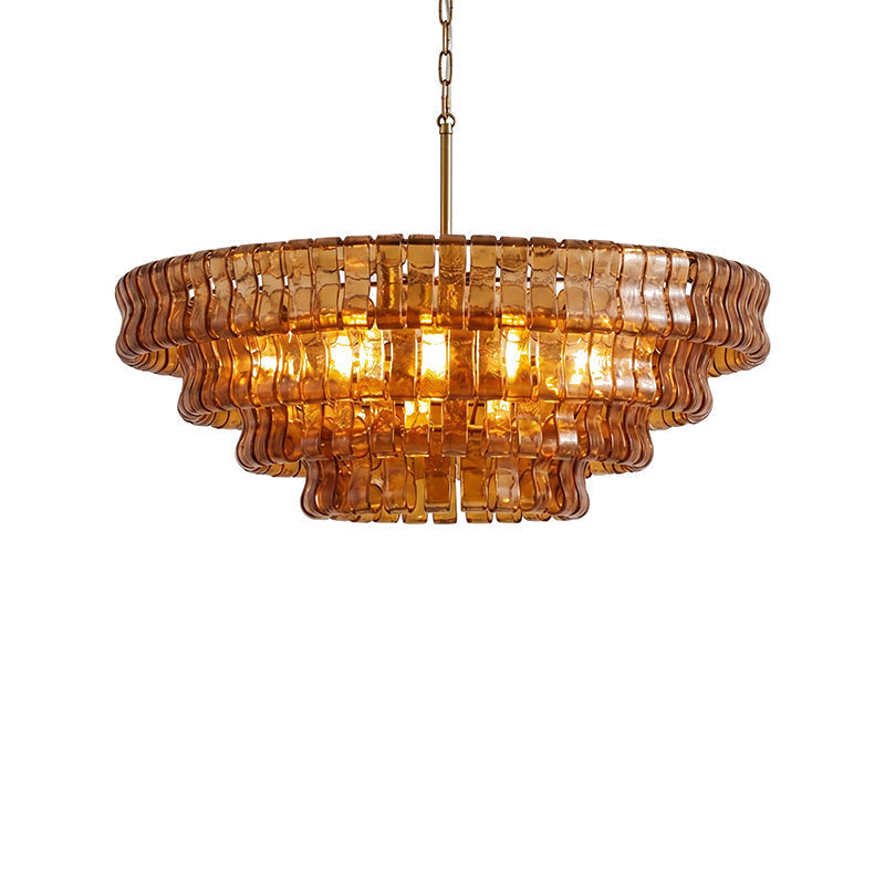Candeeiro de teto de lustre redondo Venetia
