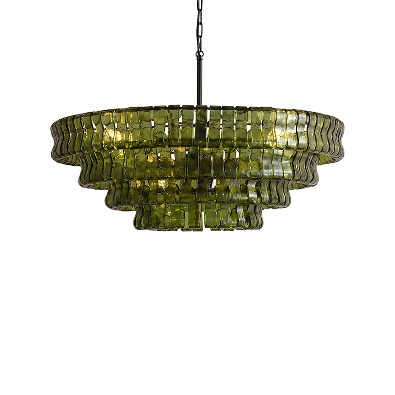 Candeeiro de teto de lustre redondo Venetia