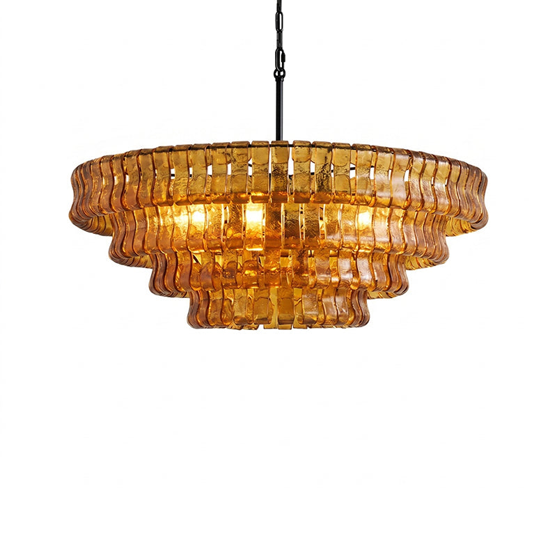 Candeeiro de teto de lustre redondo Venetia