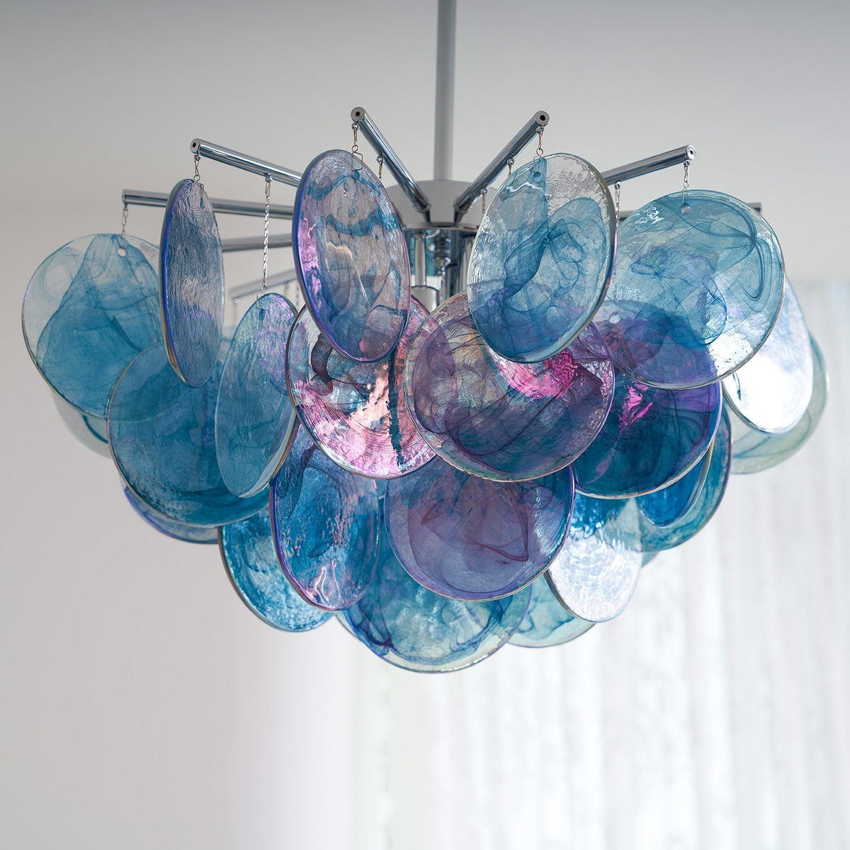 Velalissa lysekrone i glas