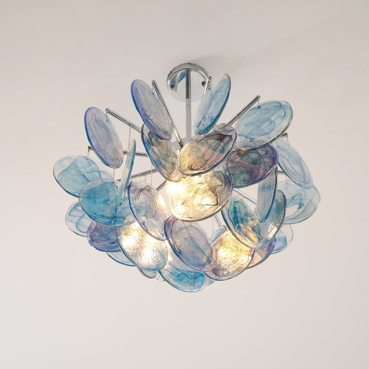 Velalissa lysekrone i glas