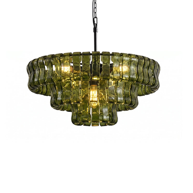 Candeeiro de teto de lustre redondo Venetia