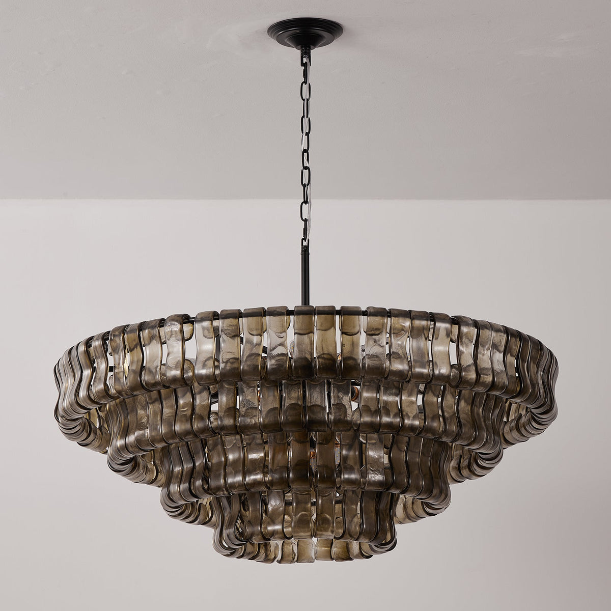 Candeeiro de teto de lustre redondo Venetia