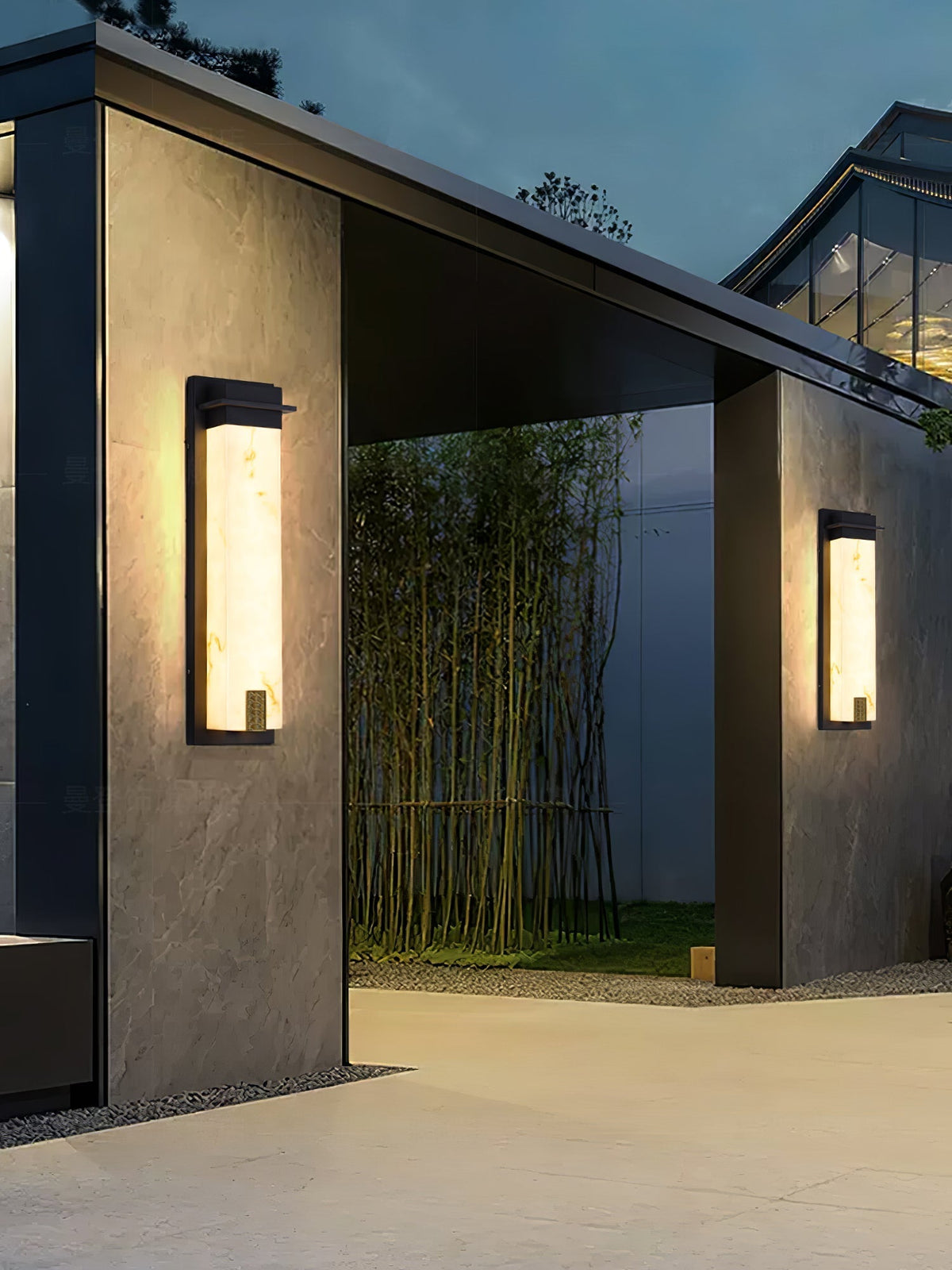 Candeeiro de parede exterior moderno e minimalista Ushaor