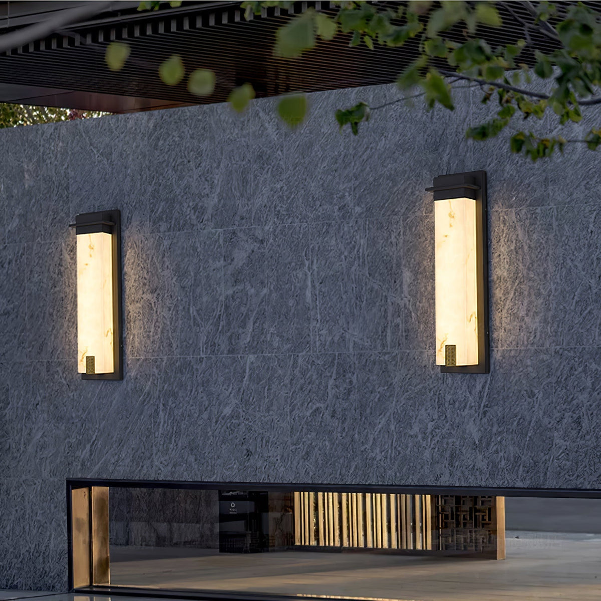 Candeeiro de parede exterior moderno e minimalista Ushaor