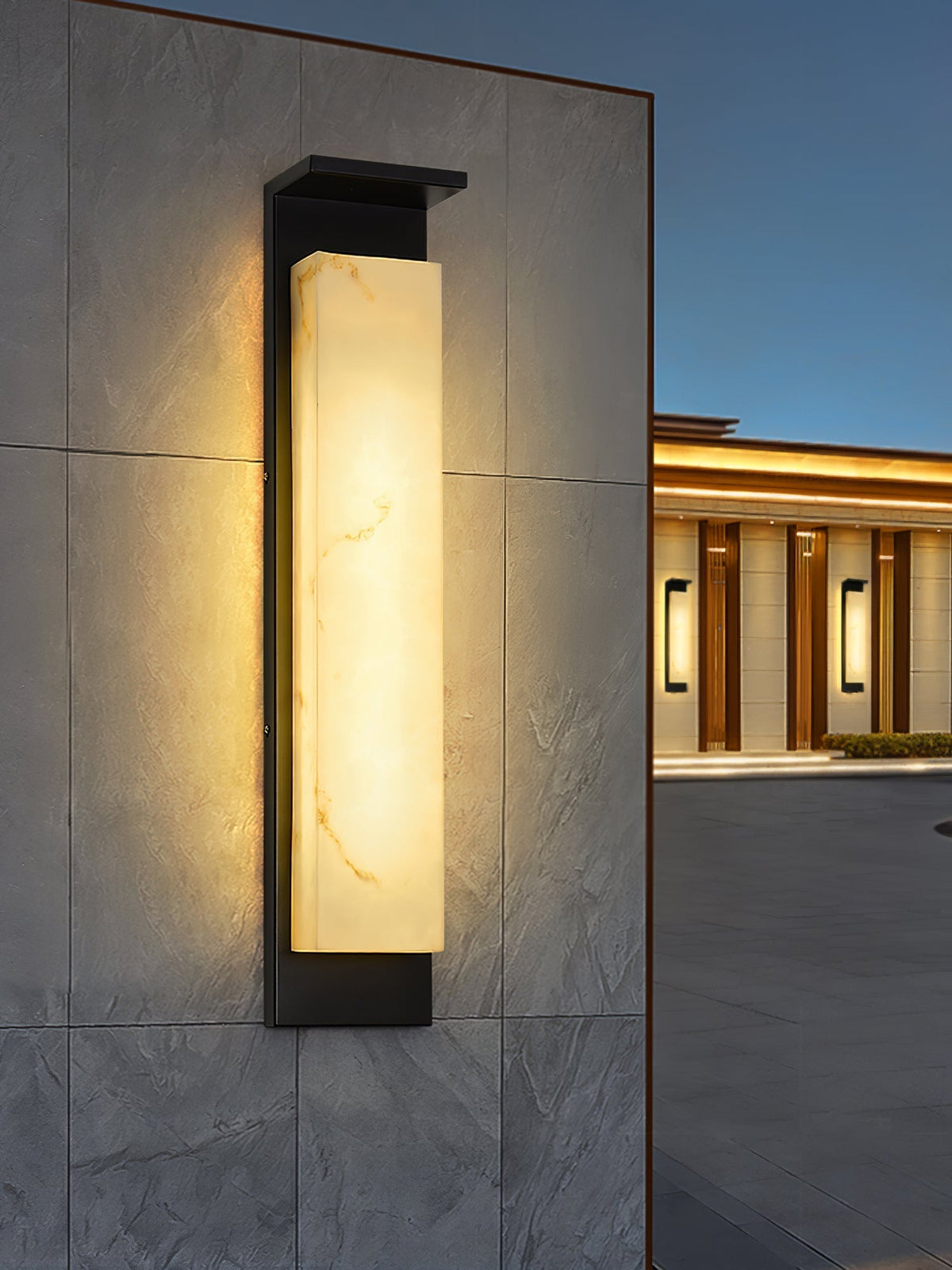 Candeeiro de parede exterior moderno e minimalista Ushaor