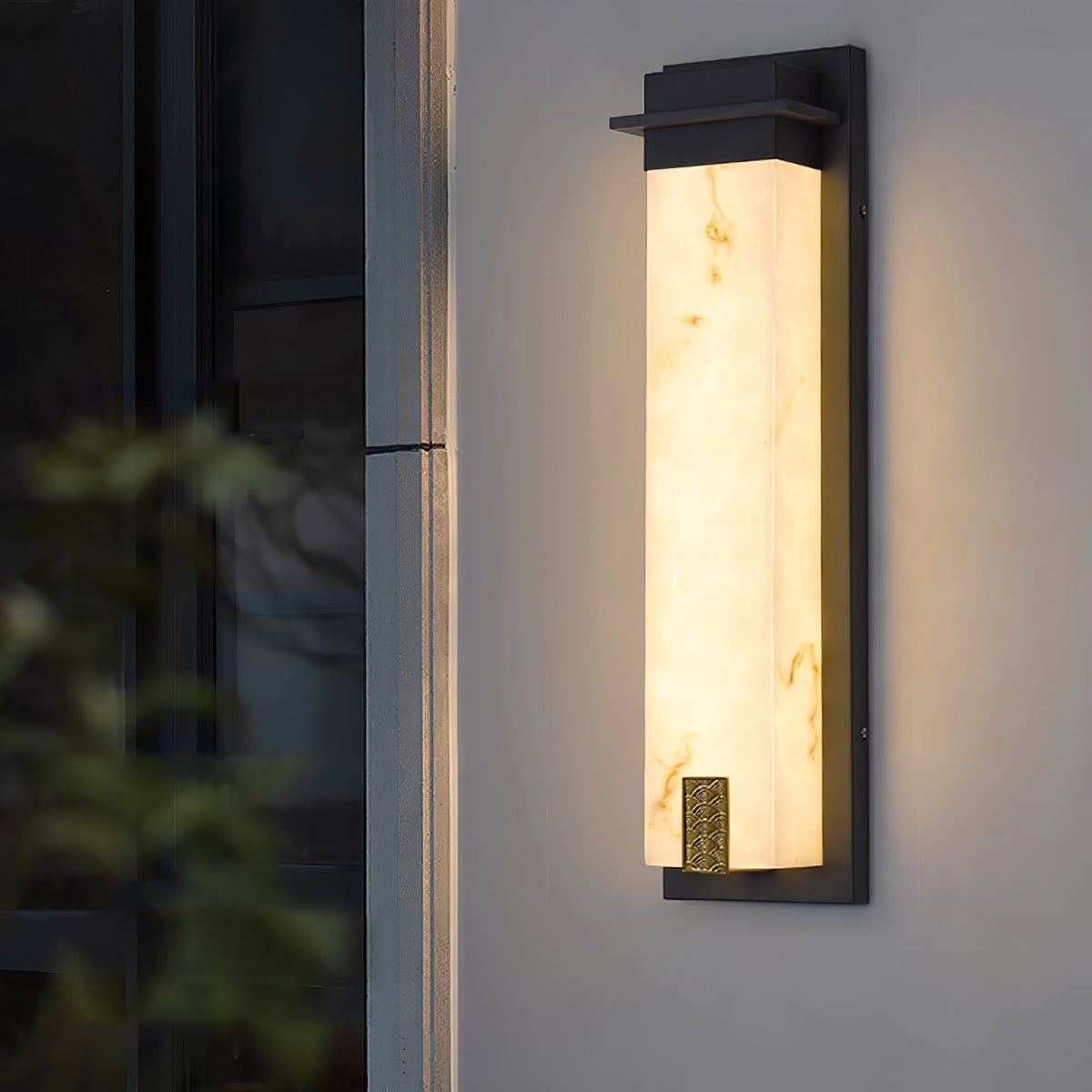 Candeeiro de parede exterior moderno e minimalista Ushaor