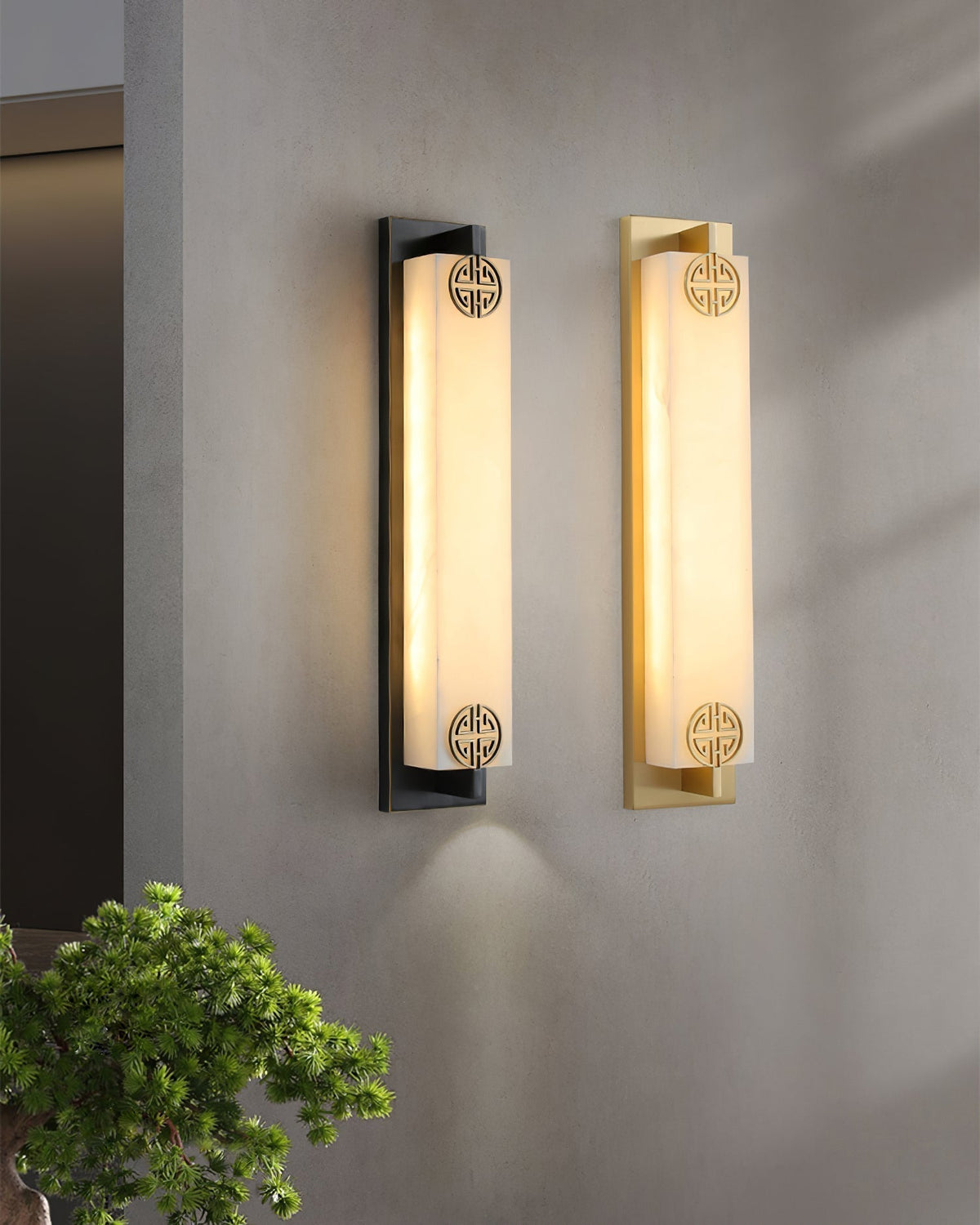 Kelen-alabastervägglampa, 4 utföranden