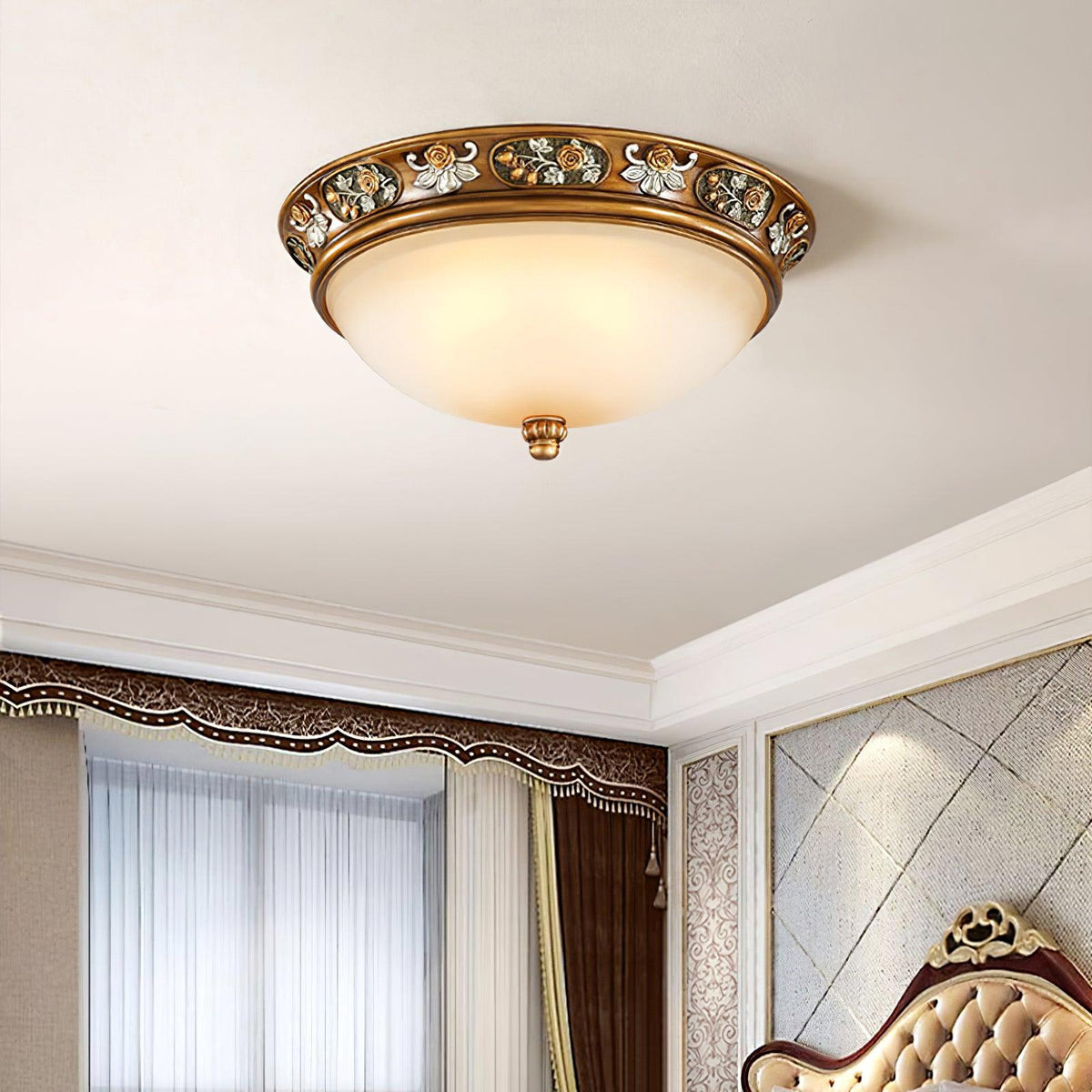 Cilene vintage luksus indbygget loftlampe i kunstharpiks