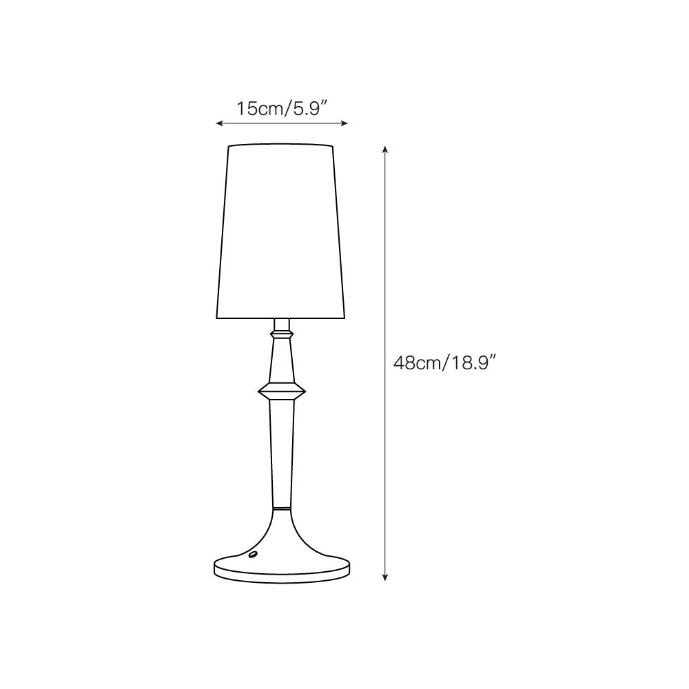 Karma Elvior bordslampa i järn (inbyggt batteri)