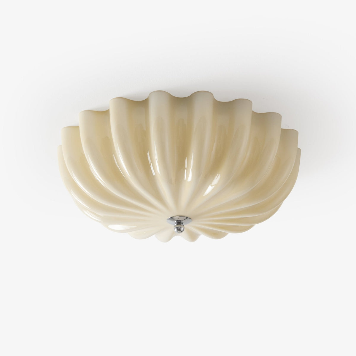 Zerinos premium nordisk konstnärlig taklampa i snäckform med trä och glas