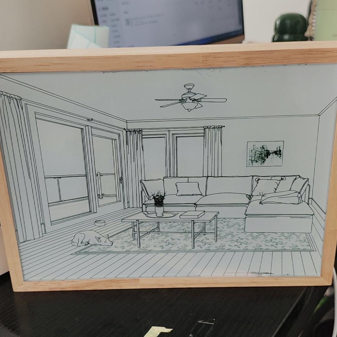Sunbathing-vægkunstlampe