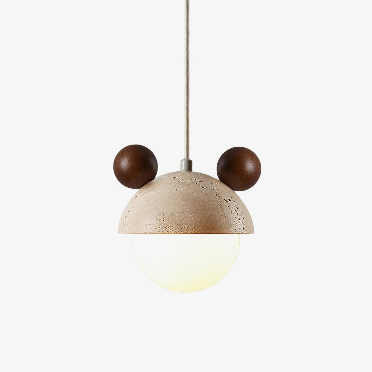 Lyraeus Mickey-pendellampa i travertin