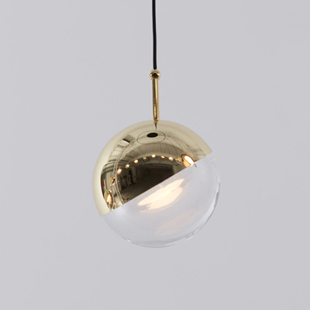 Zaneth minimalistisk pendellampe i stål og glas med flere ophæng til trappe