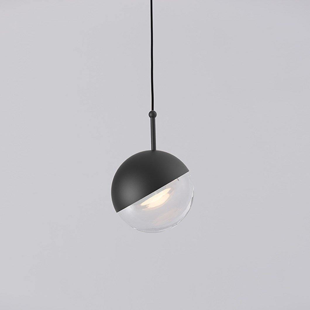 Zaneth minimalistisk pendellampe i stål og glas med flere ophæng til trappe