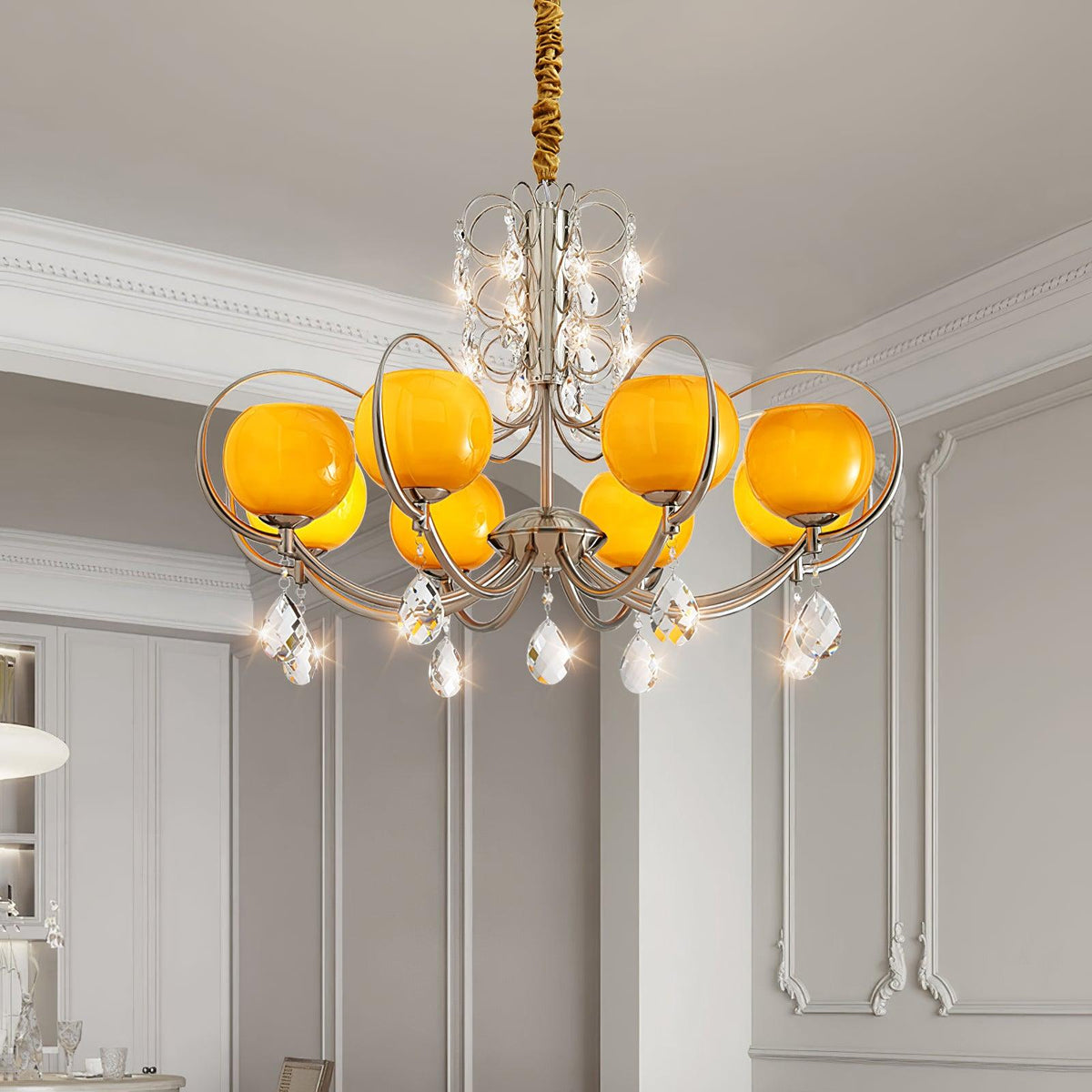 Celisine luksuslysekrone i glas