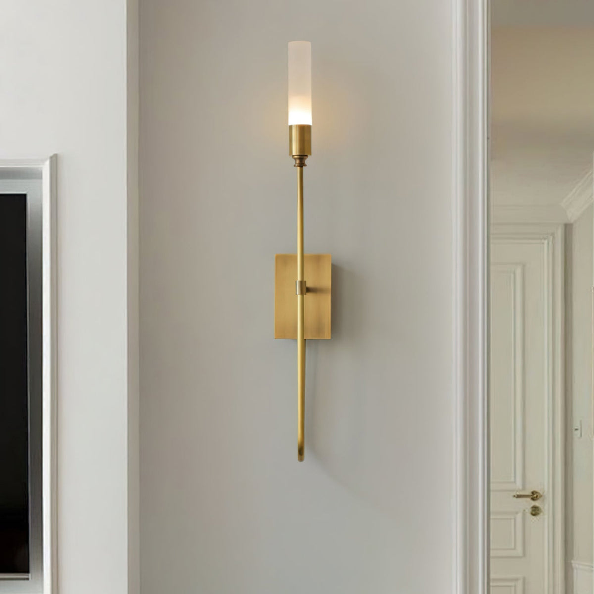 Yvori minimalistisk væglampe med dobbeltstang
