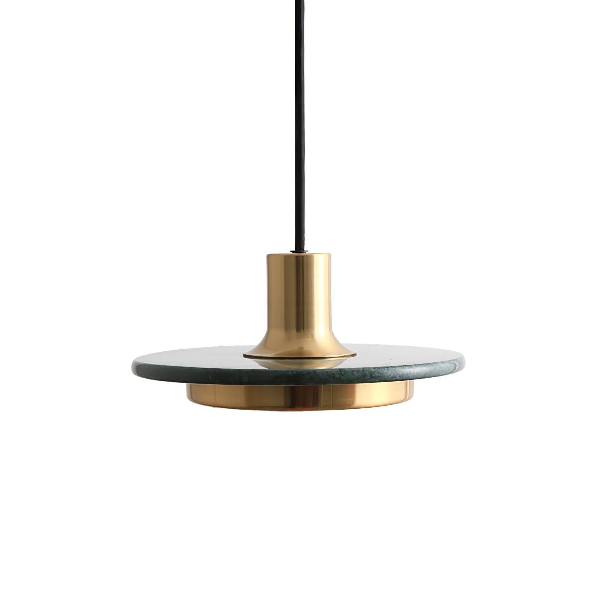 Bram moderne pendellampe i marmor med dobbelt cirkel