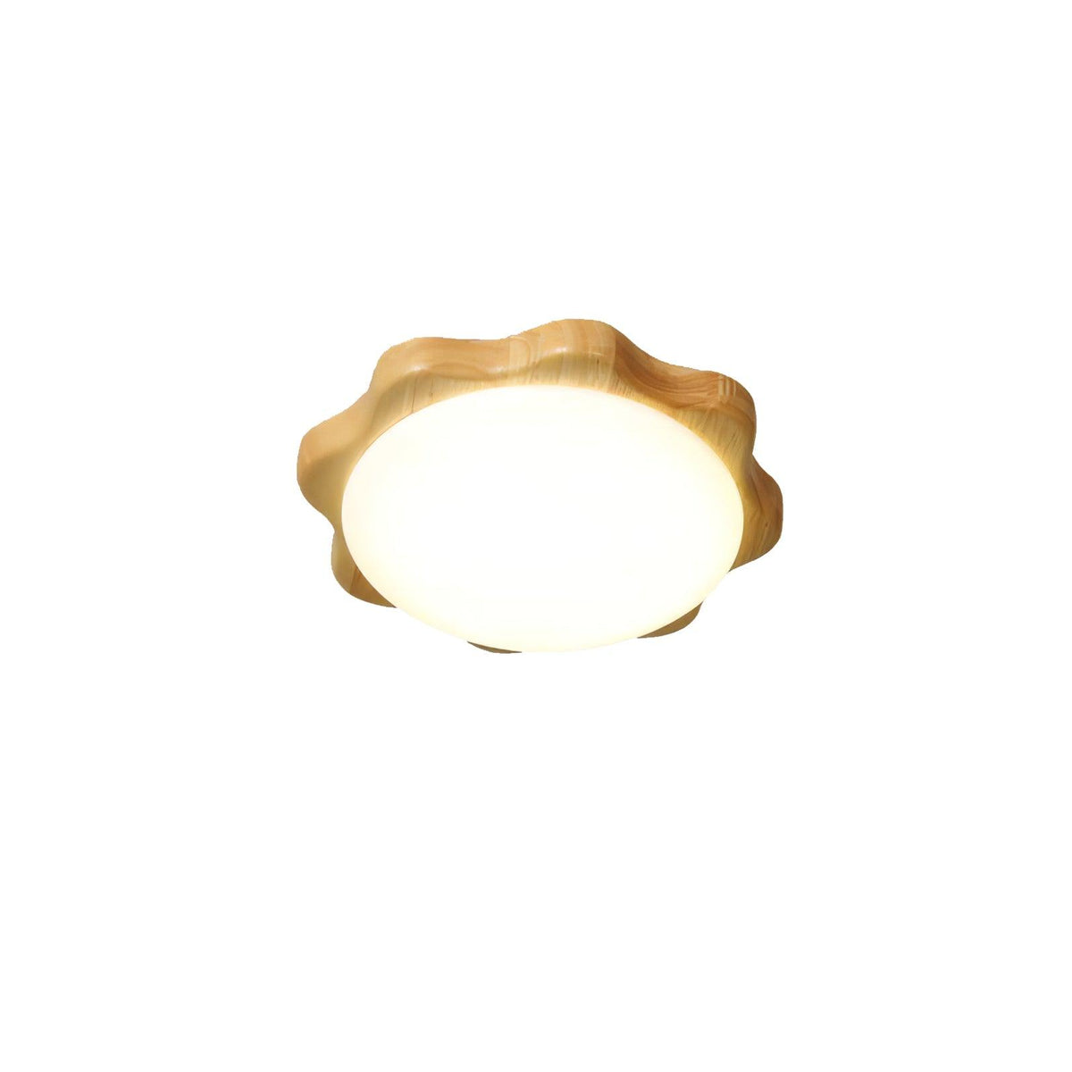 Candeeiro de teto de madeira, moderno e minimalista, em forma de tambor