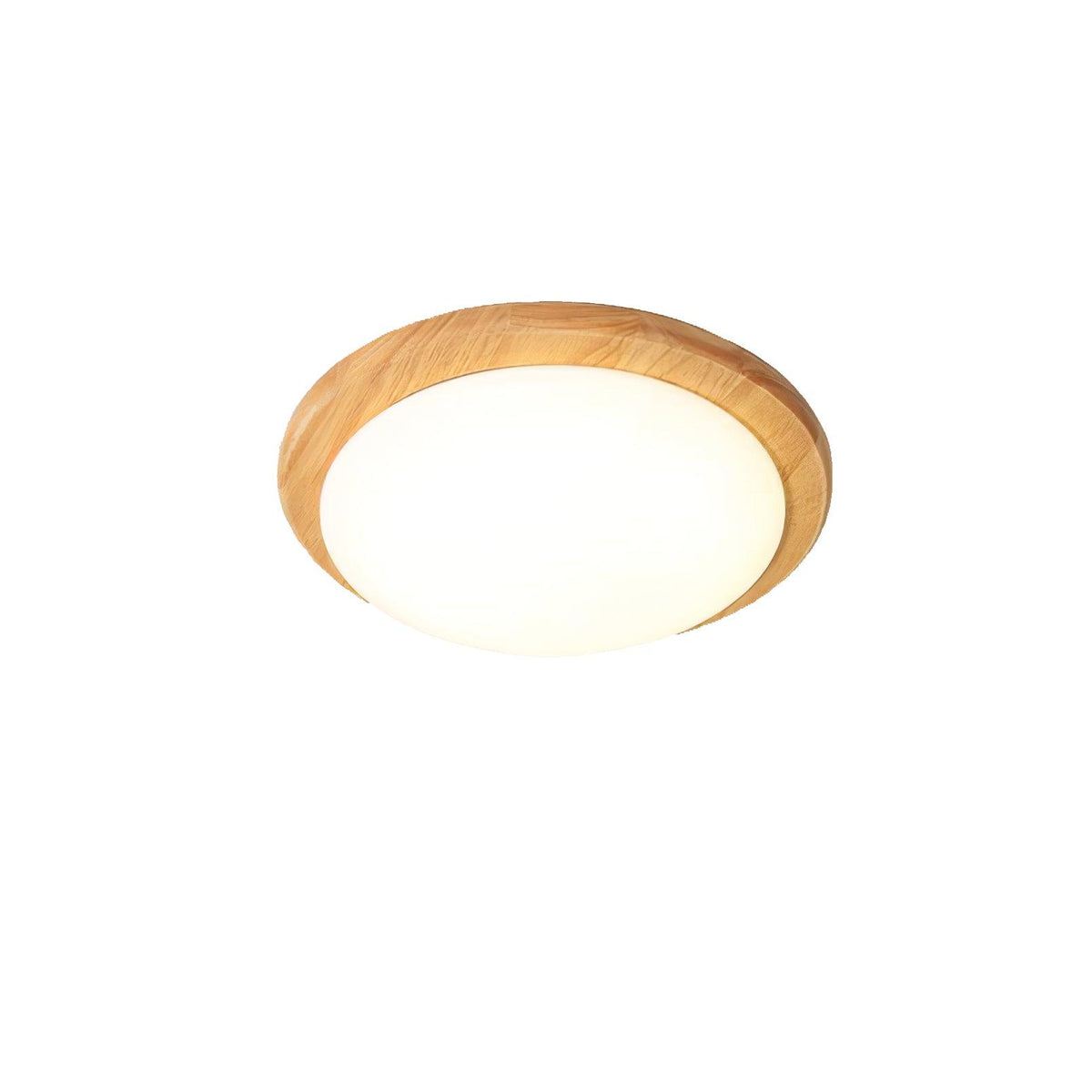 Candeeiro de teto de madeira, moderno e minimalista, em forma de tambor