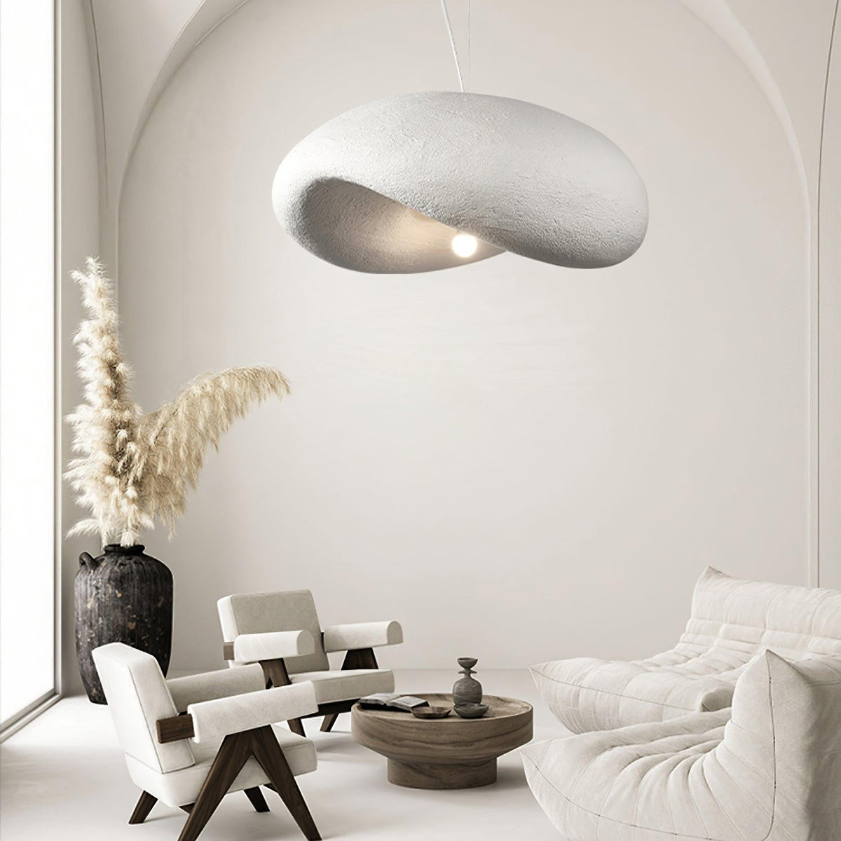 Cosmo Modern Cloud-shape Wabi Sabi Style Pendant Light